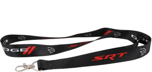 Detroit Shirt Company Dodge SRT Hellcat Lanyard Badge Holder With Swivel lobster clasp Keychain Holder