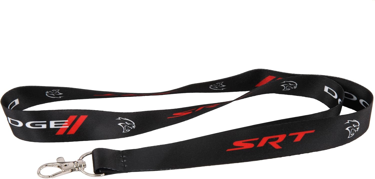 Detroit Shirt Company Dodge SRT Hellcat Lanyard Badge Holder With Swivel lobster clasp Keychain Holder