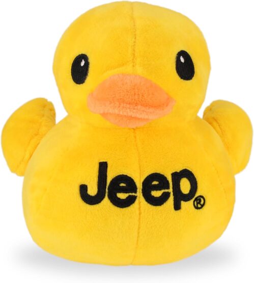 Jeep Text Logo Duck Stuffed Animal Plush – Perfect Enthusiasts You’ve Been Ducked (Yellow)