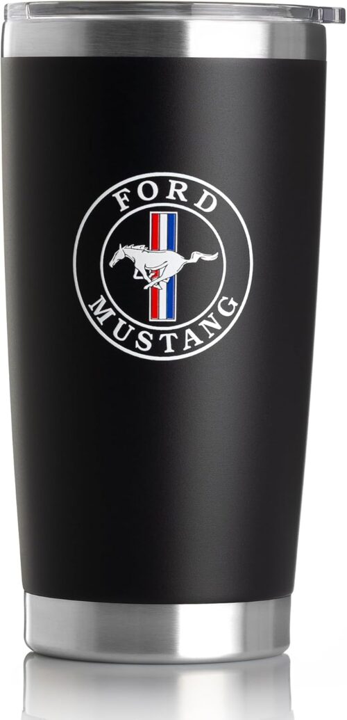 Detroit Shirt Company Ford Mustang 20 oz double-wall insulated Travel Coffee Mug
