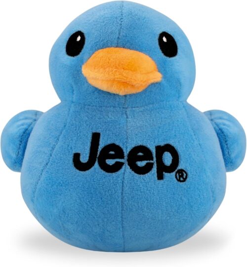 Jeep Text Logo Stuffed Animal Plush Duck Blue -Perfect Enthusiasts You’ve Been Ducked (Blue)