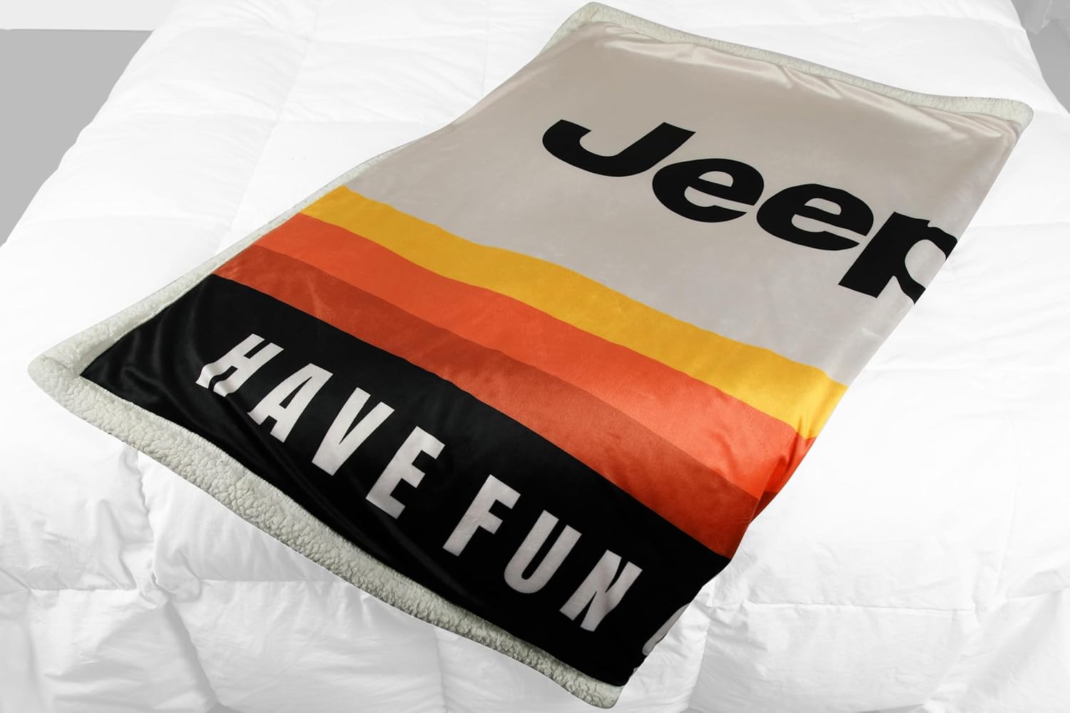 Jeep Have Fun Out There Logo Sherpa Fleece Throw Blankets Supersoft and Warm 50" X 60" (Multicolor) - Image 8