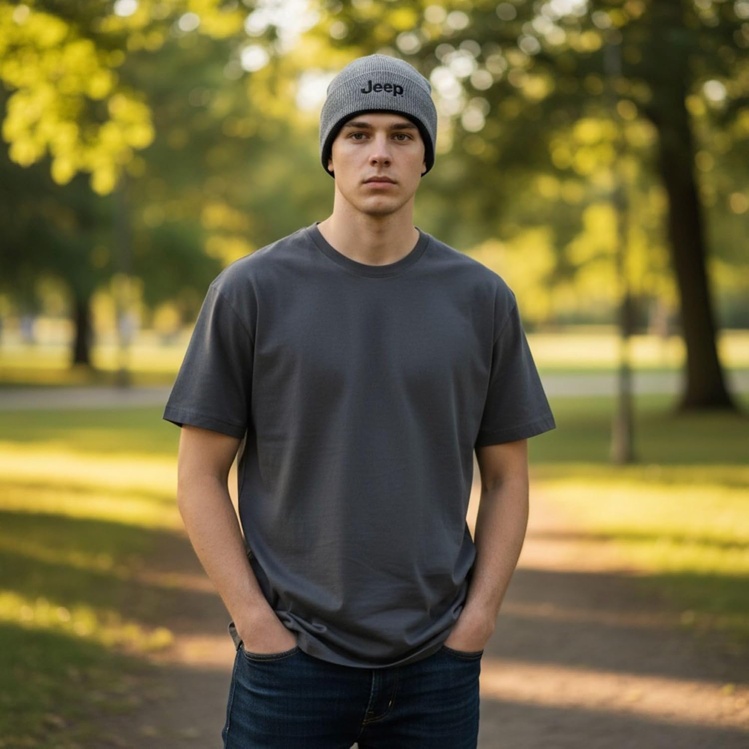 Jeep Authentic Knit Beanie Style Hat - Image 2