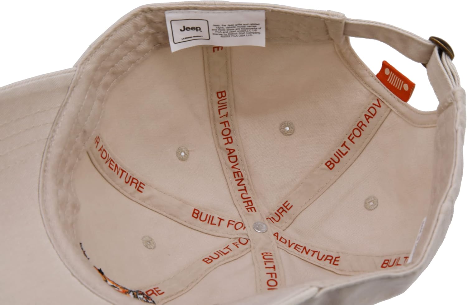 Jeep Vintage Dog Logo Garment Washed Hat Classic Design DSC Original | Cool Stuff (Stone) - Image 6