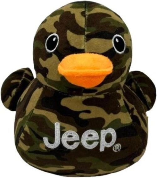 Jeep Text Logo Stuffed Animal Plush Duck – Perfect Enthusiasts | You’ve Been Ducked (Camo)