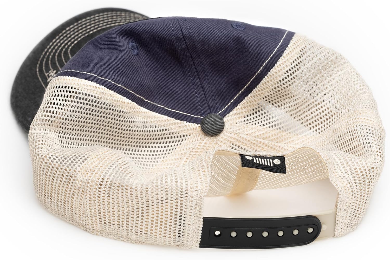 Jeep Have Fun Out There Patch Garment Washed Trucker Hat Unstructured for Men & Women - Adjustable Snapback Baseball Cap - Image 3