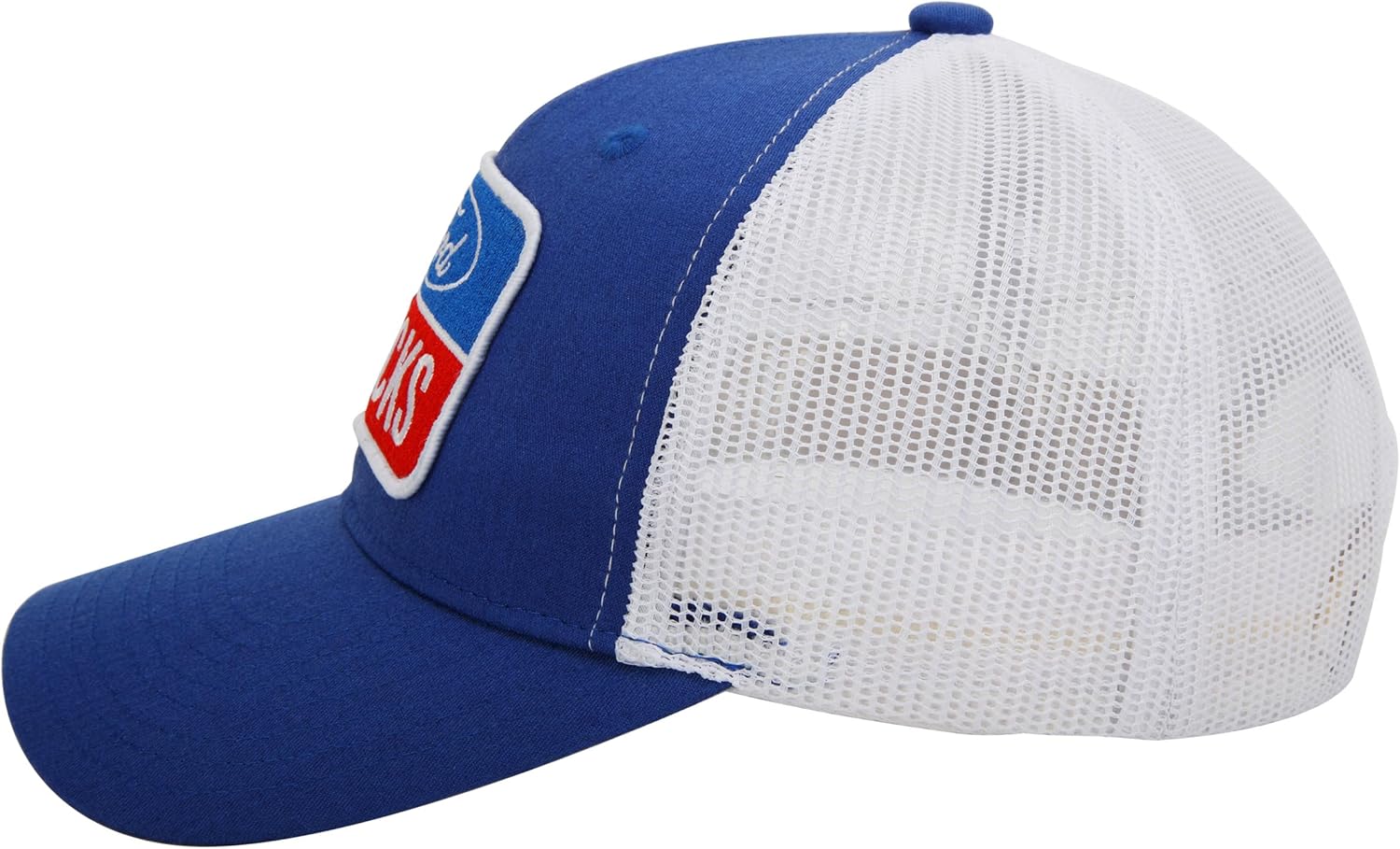Ford Trucks Chino Twill and Mesh Patch Trucker Hat | Baseball Cap for Men Blue - Image 4