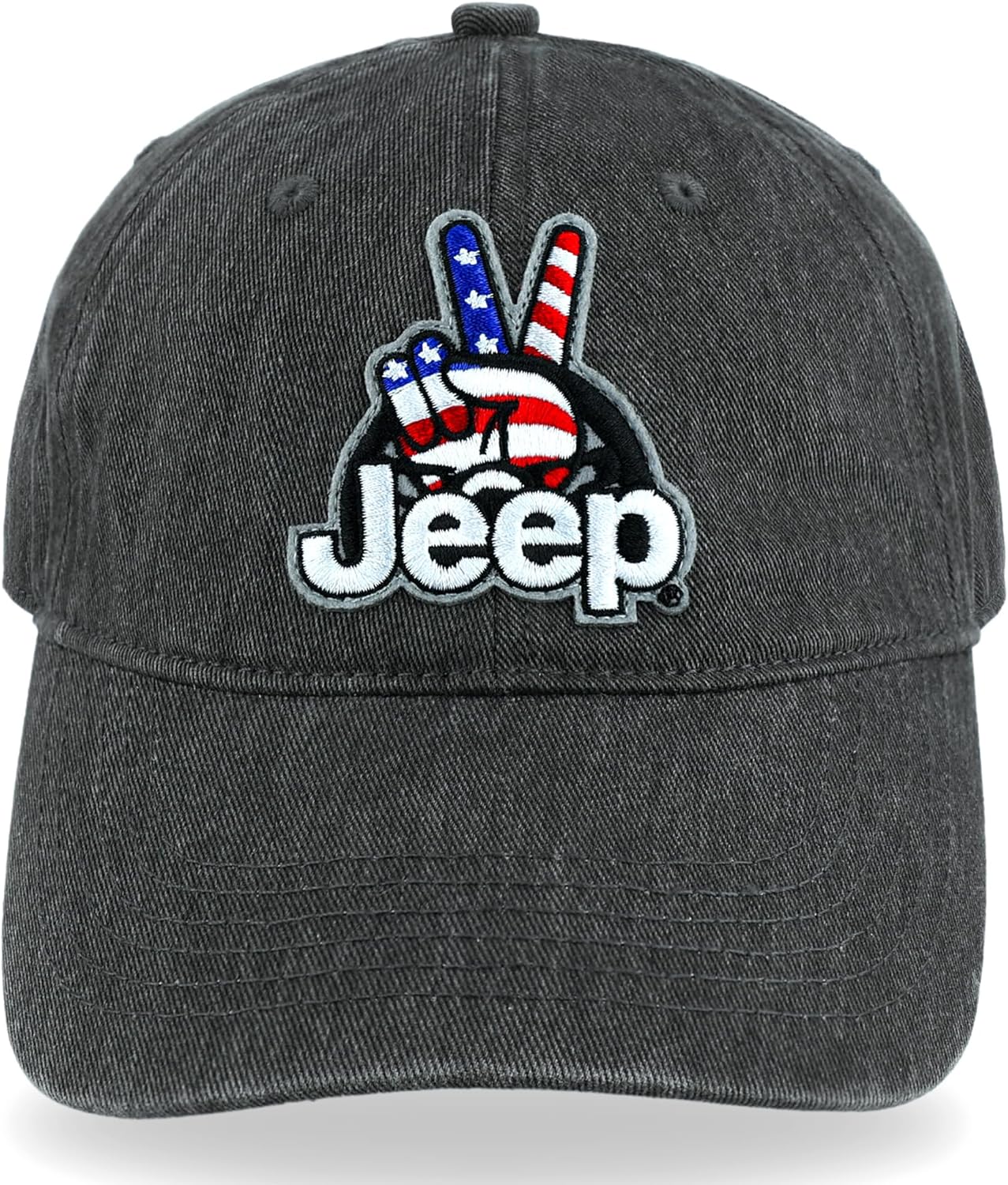 Jeep Wave USA Chino Twill Patch Garment Washed Hat - Image 5