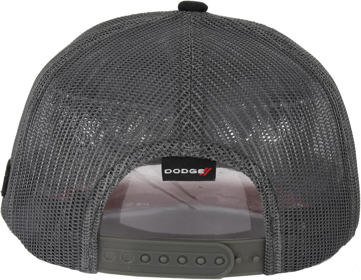 Dodge SRT Hellcat Rumble Snapback Trucker Hat – Black Red Mesh Cap with Embroidered Hellcat Logo Patch & SRT Side Patch, Licensed - Image 6