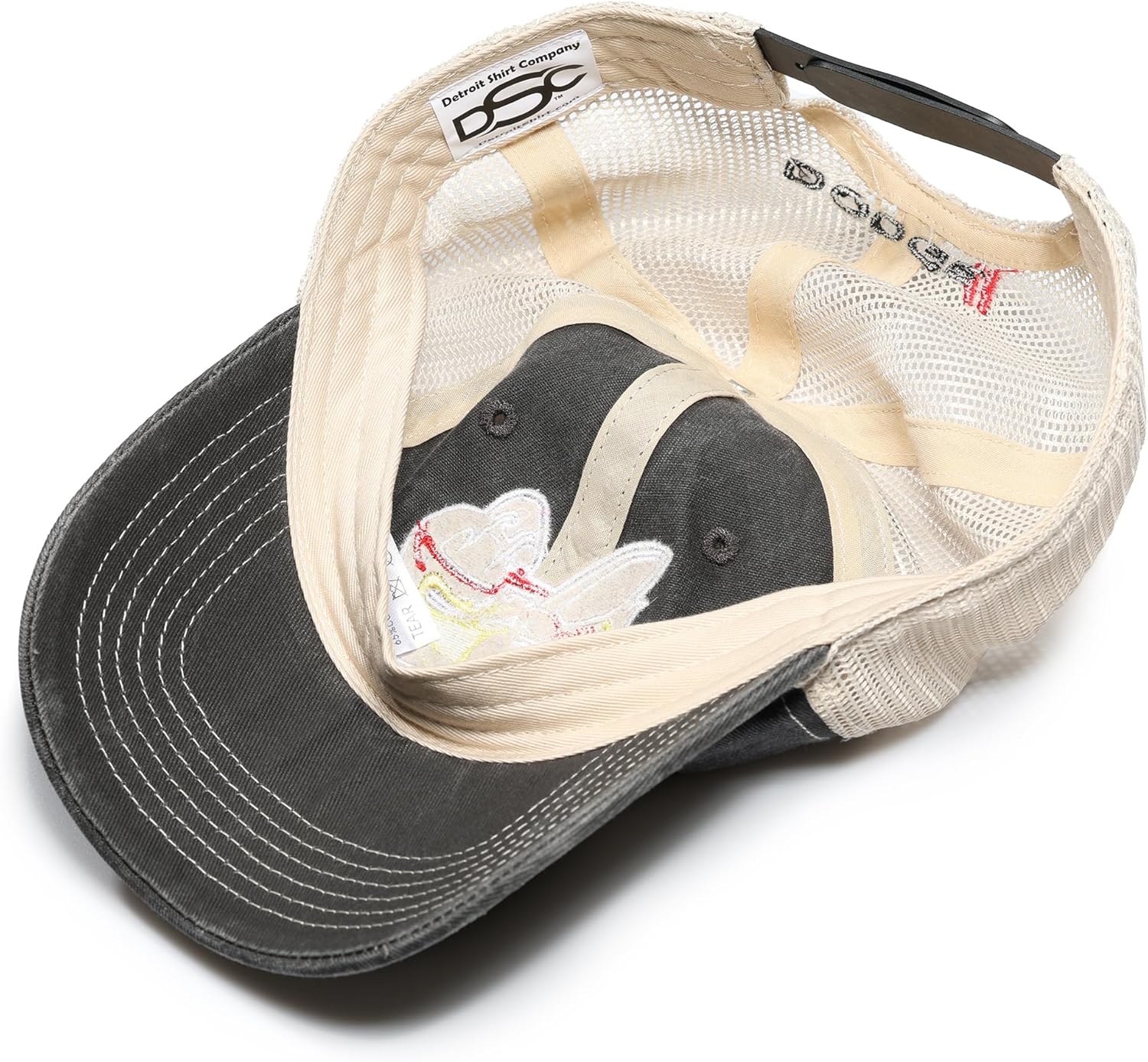 Dodge Scat Pack Snapback Hat Garment Washed Black Twill with Soft mesh - Image 7