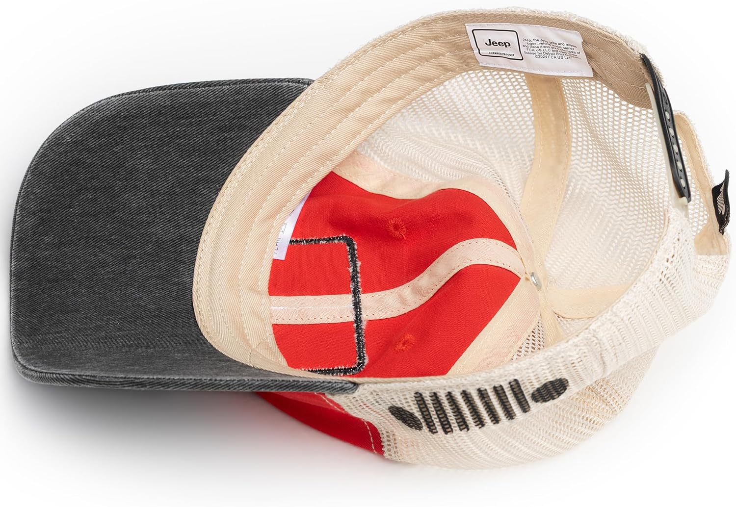 Jeep Have Fun Out There Patch Garment Washed Trucker Hat Unstructured for Men & Women - Adjustable Snapback Baseball Cap - Image 7