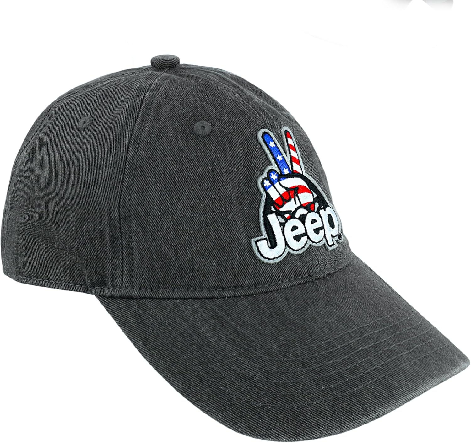 Jeep Wave USA Chino Twill Patch Garment Washed Hat