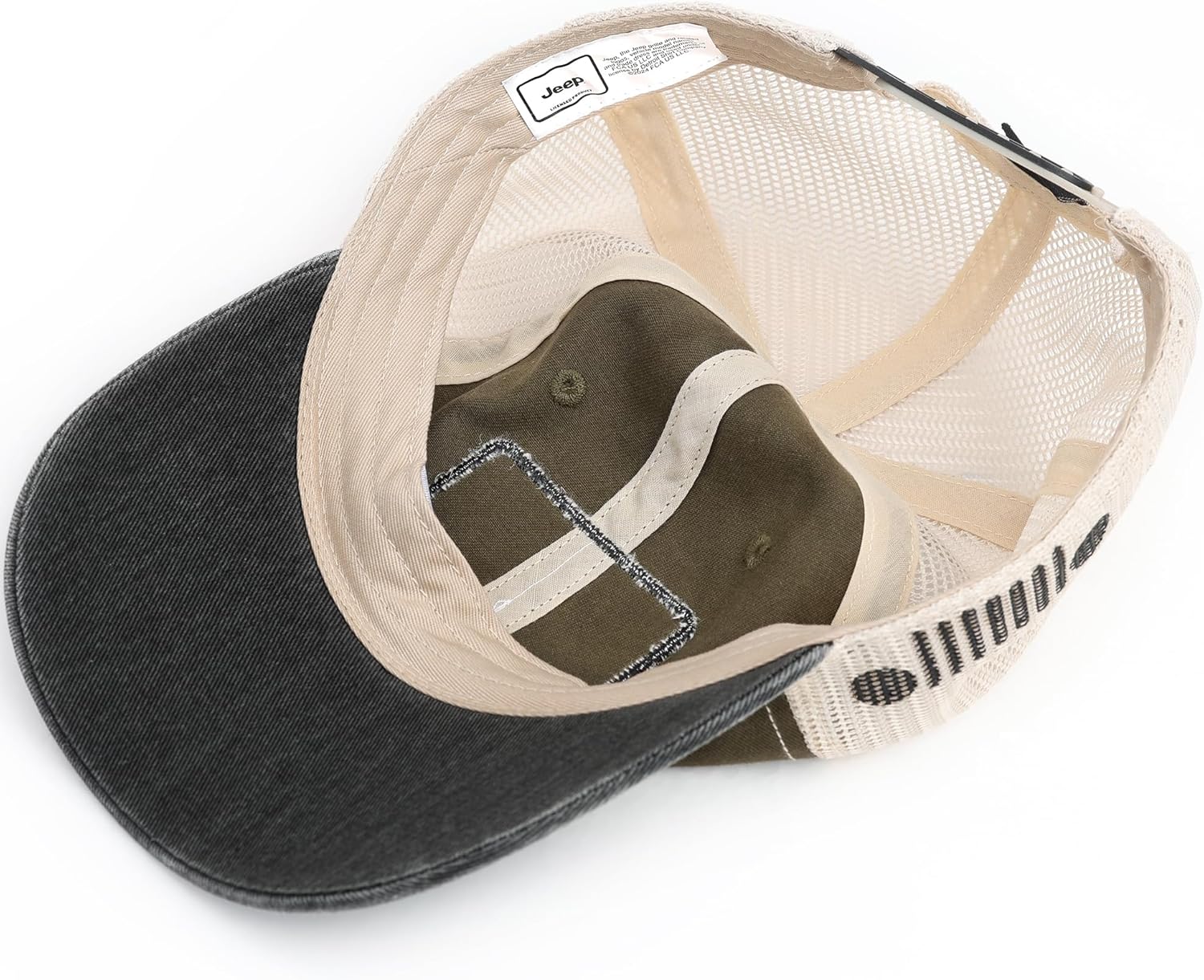 Jeep Have Fun Out There Patch Garment Washed Trucker Hat Unstructured for Men & Women - Adjustable Snapback Baseball Cap - Image 5