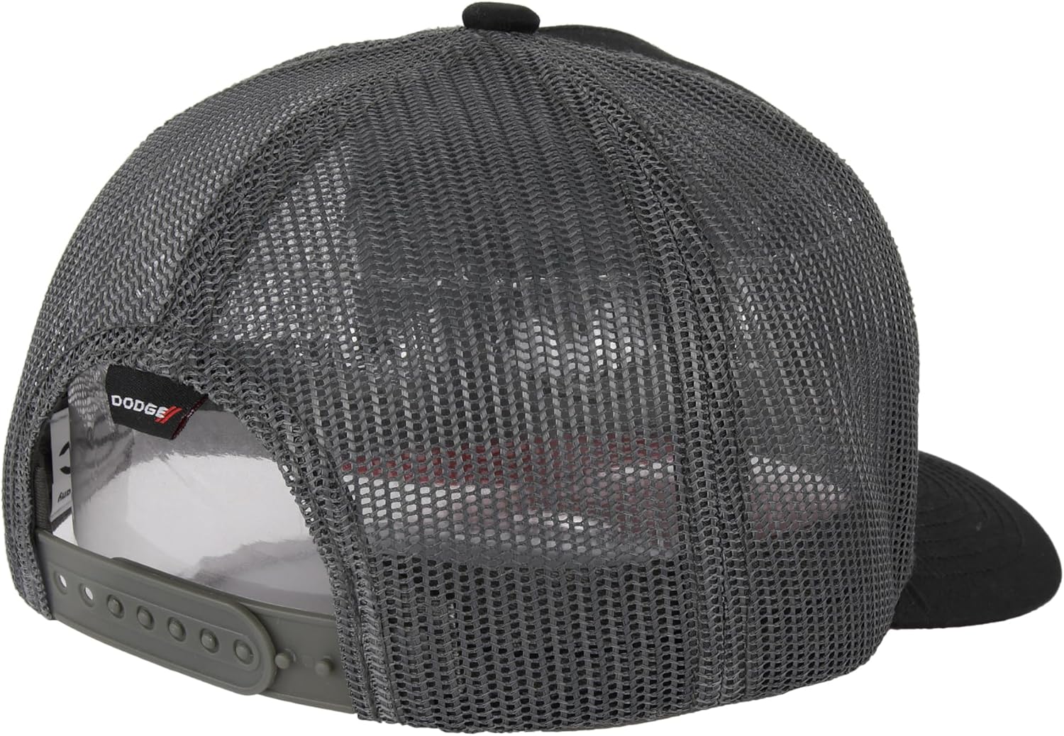 Dodge SRT Hellcat Rumble Snapback Trucker Hat – Black Red Mesh Cap with Embroidered Hellcat Logo Patch & SRT Side Patch, Licensed - Image 7